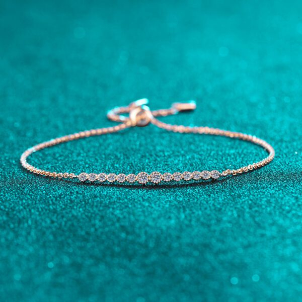 Moissanite Minimalist Bracelet - Image 3