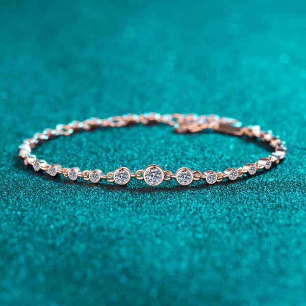 Moissanite Minimalist Bracelet - Image 2