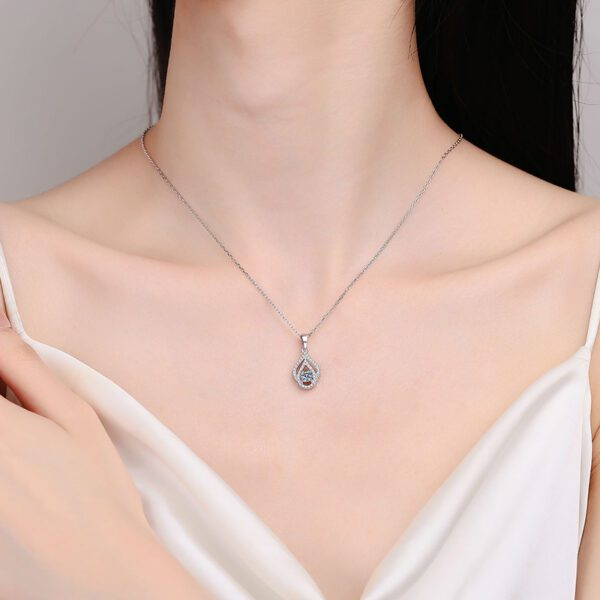 Brilliant Halo Drop Necklace