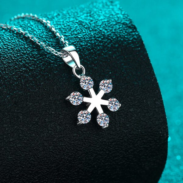 Moissanite Snowflake Necklaces - Image 5