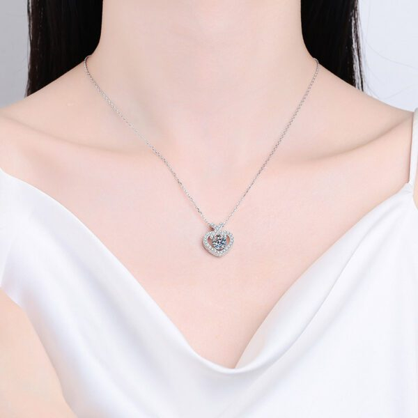 Moissanite Heart Shape Necklace